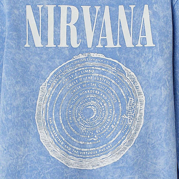 Nirvana Logo long sleeve H&M Official T-Shirt 4-6 6-8 Boys NWT - Picture 3 of 3